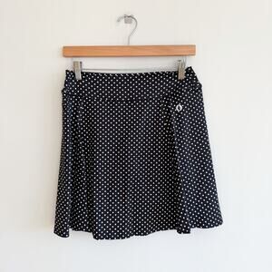 Dona Jo Ultimate 17" Skirt / Skort Black Polka Dot L
